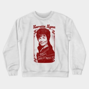 Loretta Lynn // Retro Style Fan Art Design Crewneck Sweatshirt